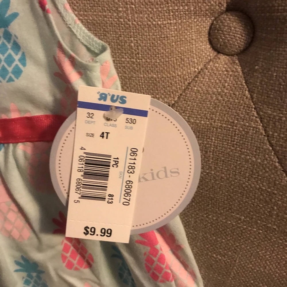 Girls pineapple dress NWT